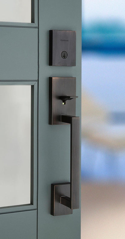 Kwikset 818SCELIP San Clemente Single Cylinder Keyed Exterior Only Satin Chrome