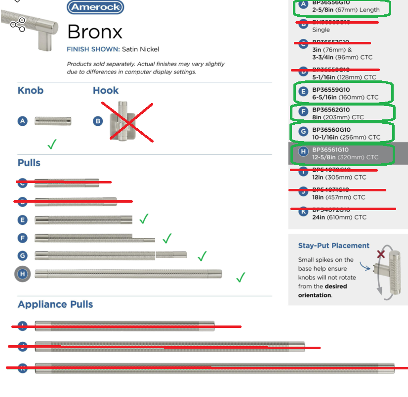 Amerock - BP36559G10 - 6-1/4" Center Satin Nickel Cabinet Pull-Bronx Collection