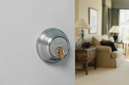 Kwikset 780-S.STRKP Single Cylinder Keyed Entry Deadbolt-Polished Brass