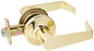 Kwikset 721KNL-3 Kingston Light Commercial Passage Door Lock Bright Brass Finish