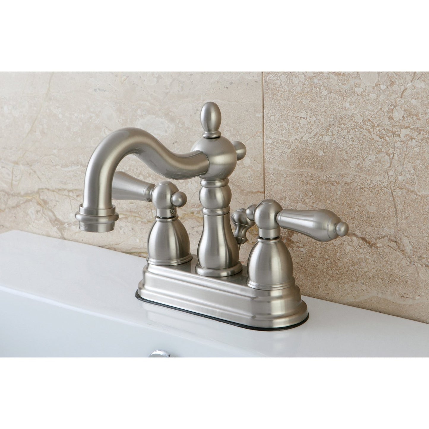 Kingston Brass KB1603AL 4" Centerset Bathroom Faucet Antique Brass,4-Inch Center