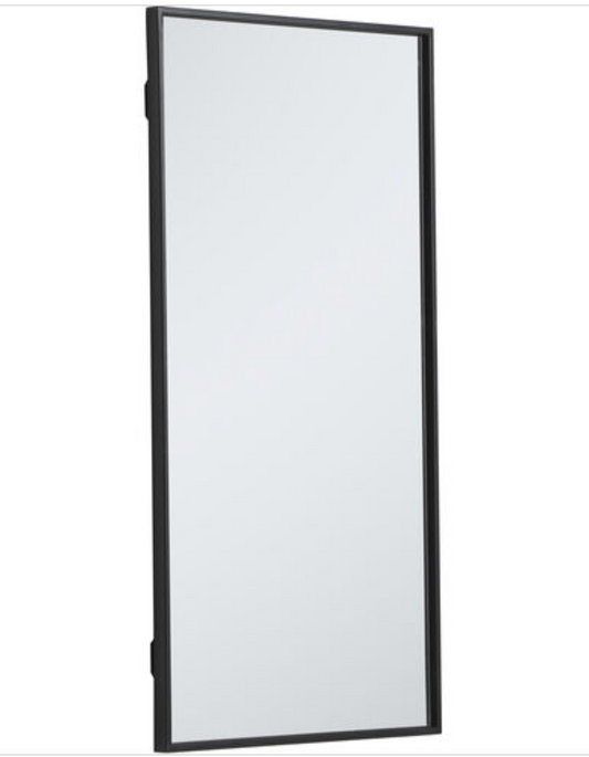 Monet 36 X 18 inch Black Wall Mirror