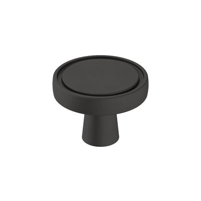 Amerock BP36857FB Destine Cabinet Knob Matte Black 1-3/8" Diameter