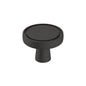 Amerock BP36857FB Destine Cabinet Knob Matte Black 1-3/8" Diameter