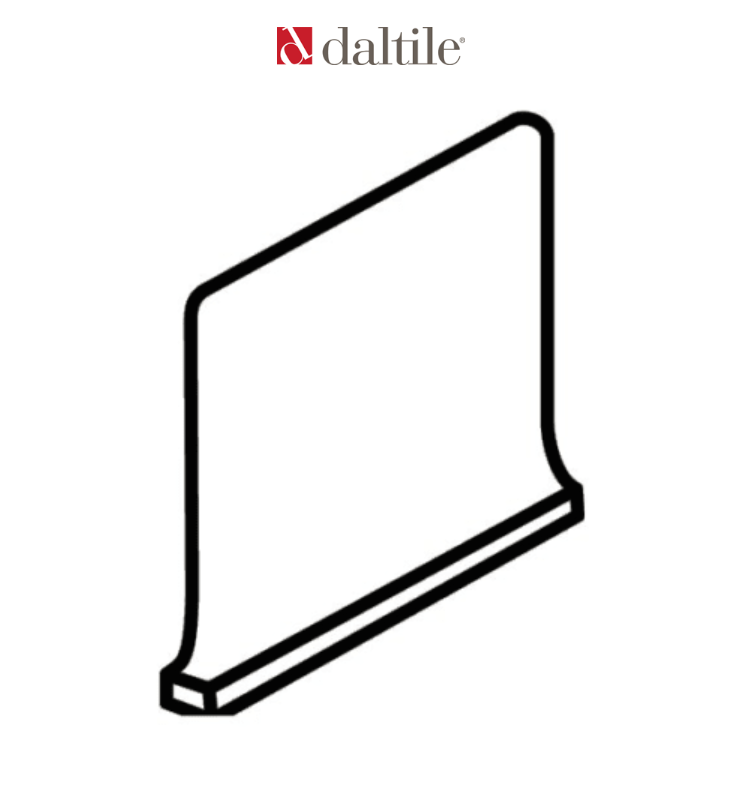 Daltile 0Q90QCR Quetread and Paver-6"x5" Textured Porcelain Cove Base Corner