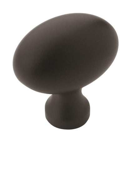 Amerock 10BX53014FB Vaile Cabinet Knobs Matte Black 1-3/8" Length - 10 Pack