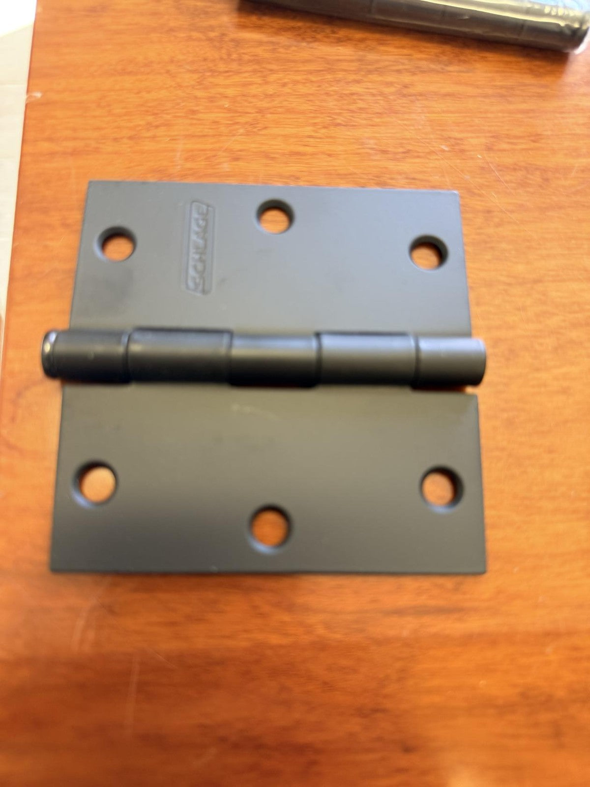 Schlage S3P1010F-RP-622 3.5" Door Hinge w/Square Corner - Matte Black (3-Pack)