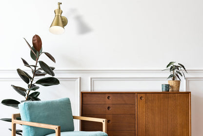 Z-Lite 351S-MGLD Soriano Wall Sconce, 1-Light 100 Watts, Modern Gold