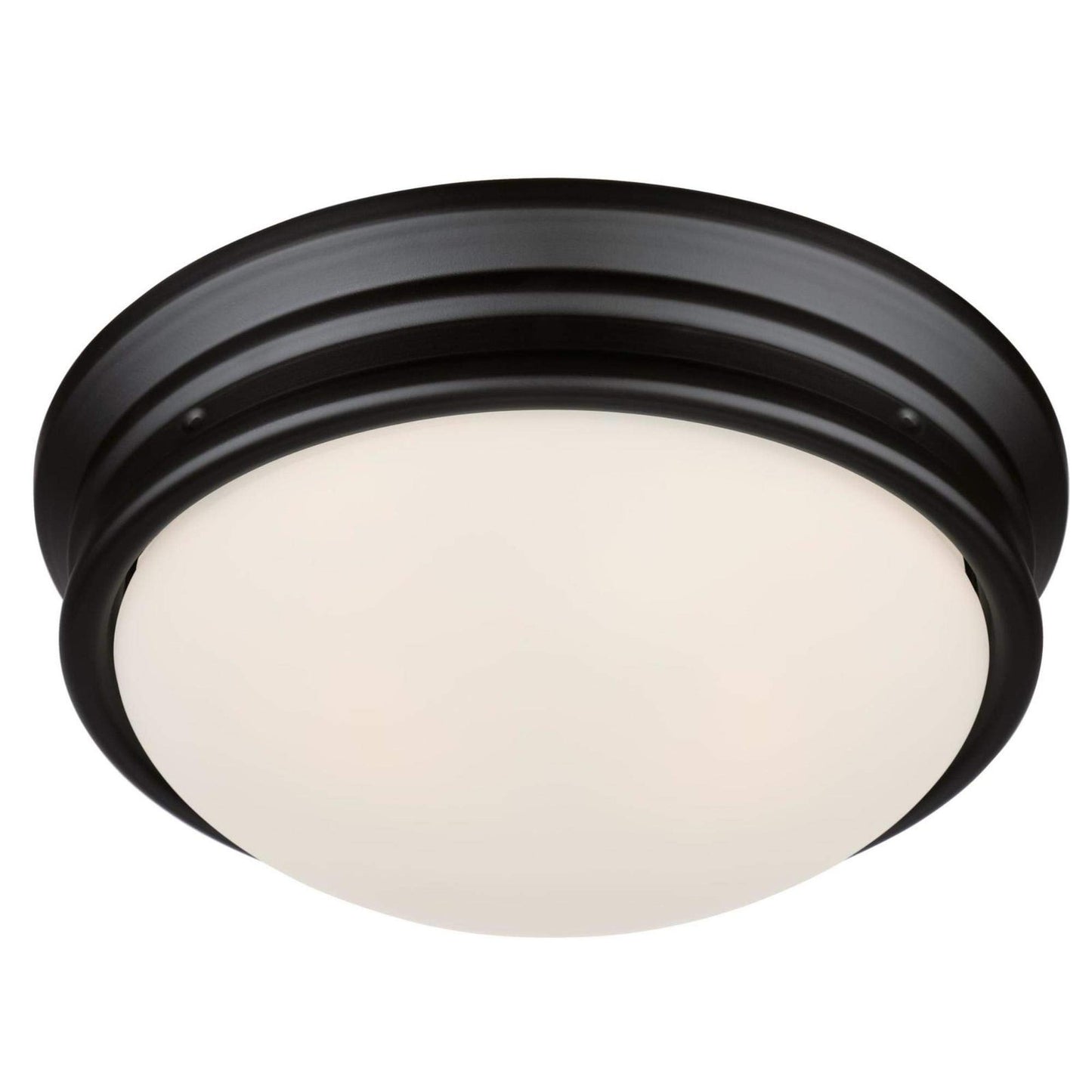 Westinghouse 6578100 Meadowbrook 13" Outdoor Ceiling Light Matte Black Frosted