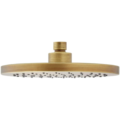 Signature Hardware SHRSB820RGAGBR 8" Wide Modern Round Shower Head-Aged Brass