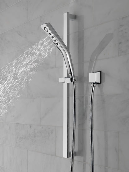 Delta 51799-PR 3-Spray H2Okinetic Slide Bar Hand Shower w/Hose Lumicoat Chrome