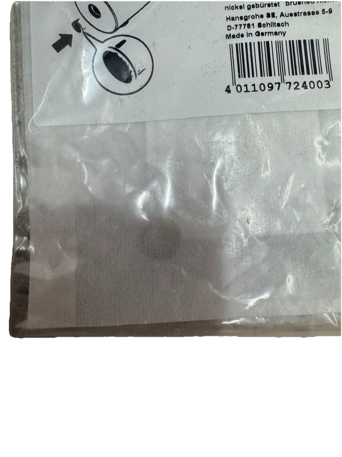 Cover for Handle Hansgrohe - Brushed Nickel