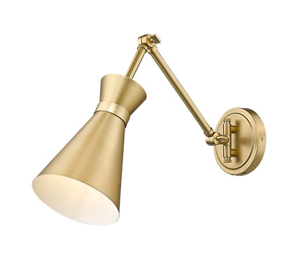 Z-Lite 351S-MGLD Soriano Wall Sconce, 1-Light 100 Watts, Modern Gold