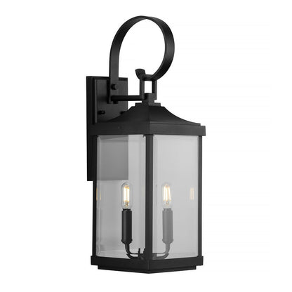 Gibbes Street Collection 2-Light Clear Beveled Glass New Traditional Outdoor
