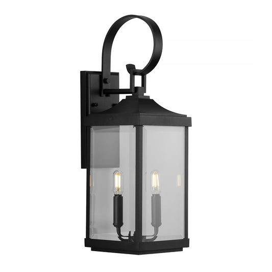 Gibbes Street Collection 2-Light Clear Beveled Glass New Traditional Outdoor
