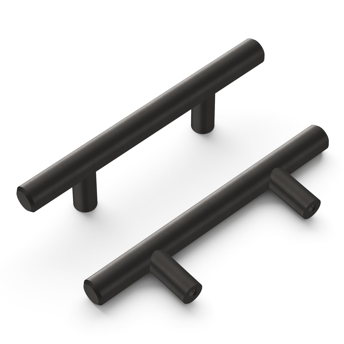 Hickory Hardware HH075592-BBLN Bar Pull 2-1/2" C2C Brushed Black Nickel