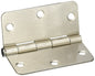 Deltana S35R415 Residential Thickness Steel 3 1/2"x3 1/2"x1/4" Radius Hinge-SN