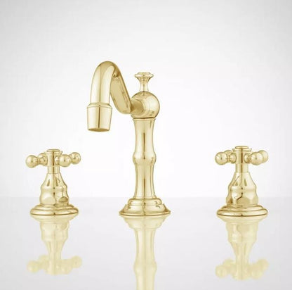 Signature Hardware SH449725PB Barbour Widespread Bathroom Faucet Polished Brass