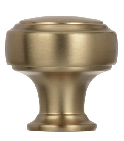 Amerock - HIGHLAND RIDGE Cabinet Knob - 1-3/16 in diameter - Golden Champagne