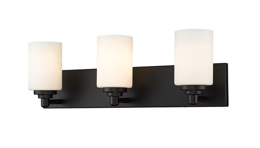 Z-Lite 3 Light Vanity 485-3V-MB, Black