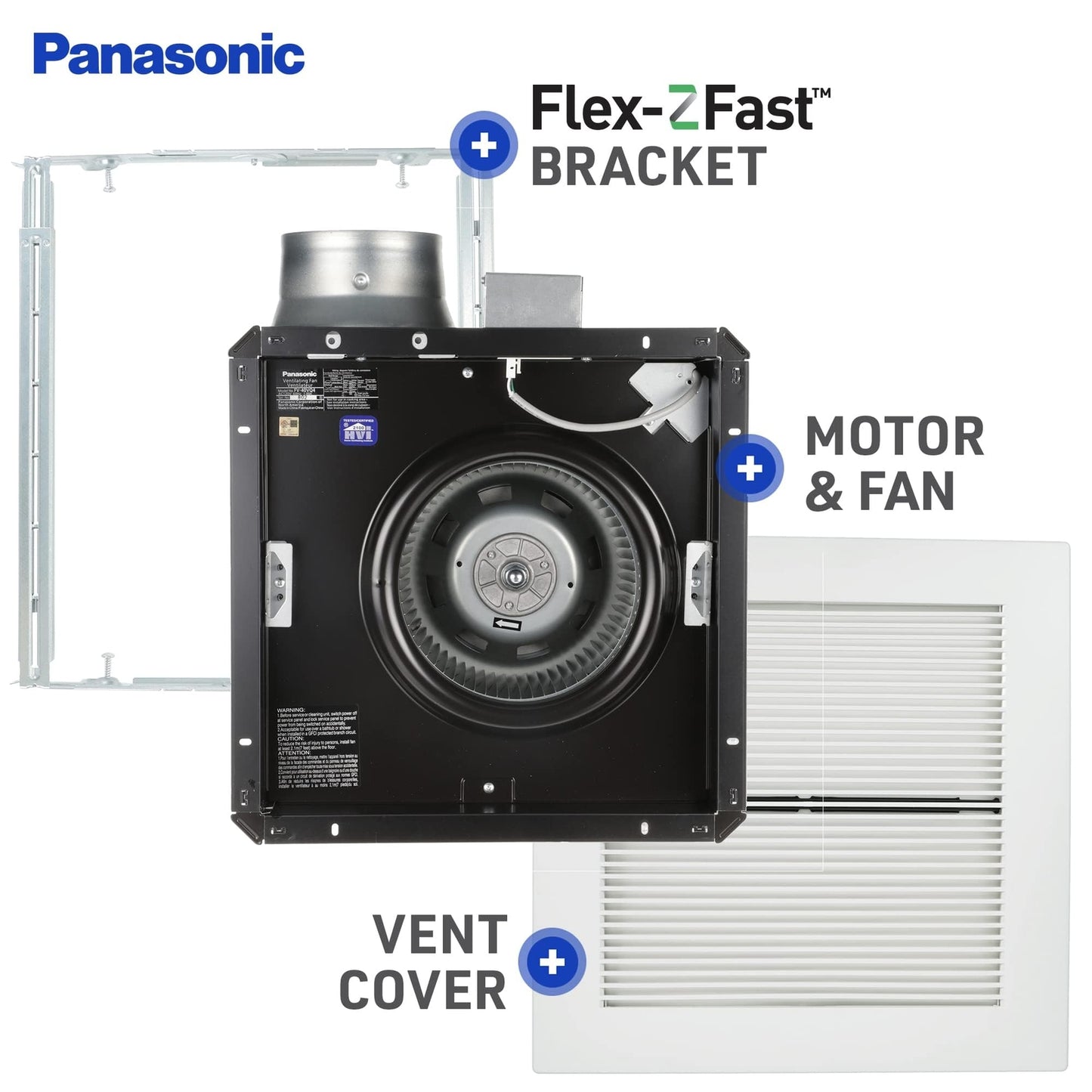 Panasonic FV-40VQ4 WhisperCeiling Spot Ventilation Fan - Bathroom Ceiling Fan