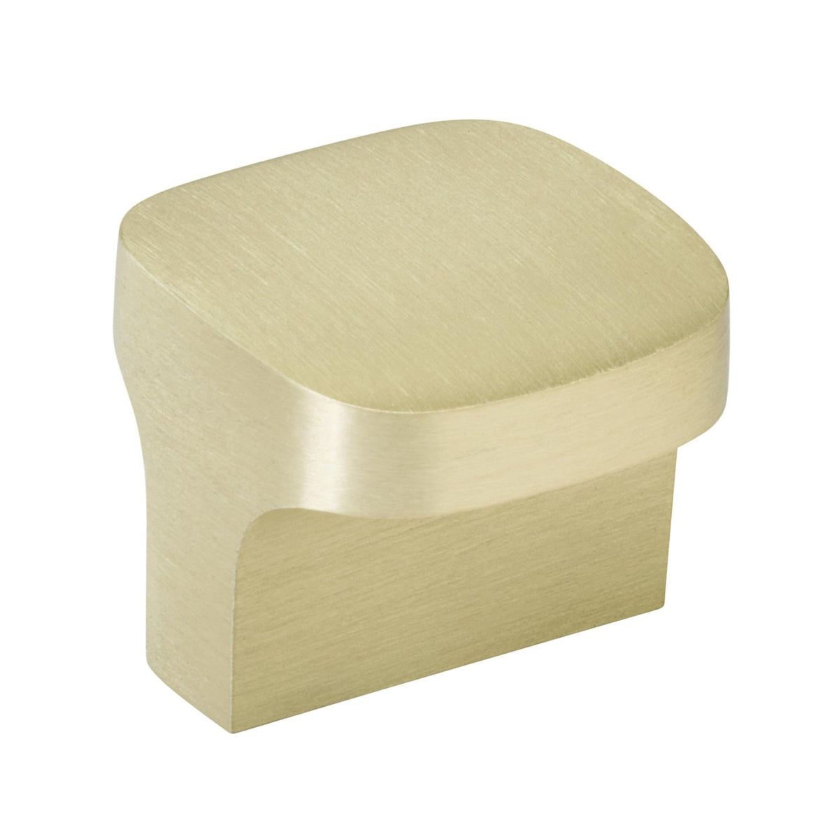 Amerock BP37250BB Hampden 1-1/4 Inch Square Cabinet Knob - Matte Gold