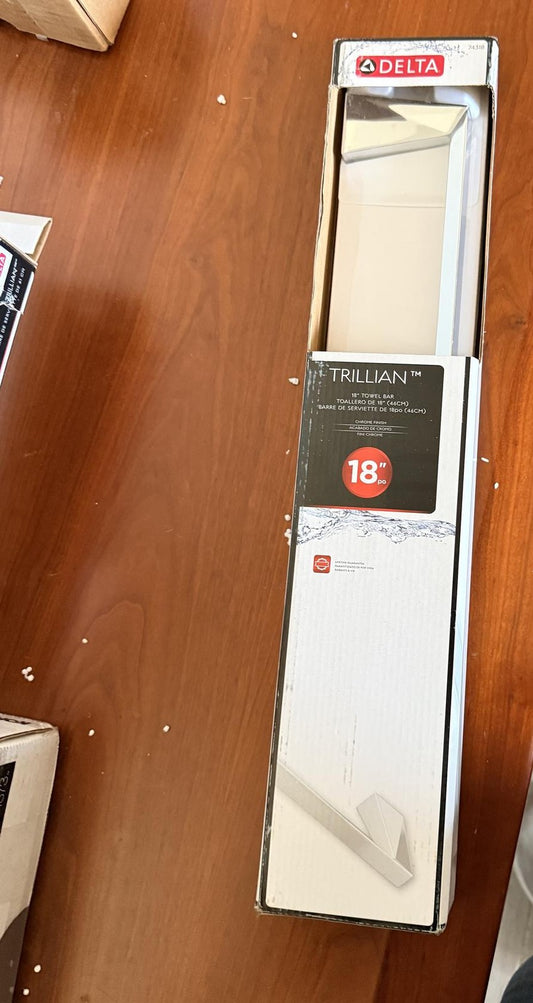 Trillian 74318 18" Wall Mount Towel Bar in Polished Chrome