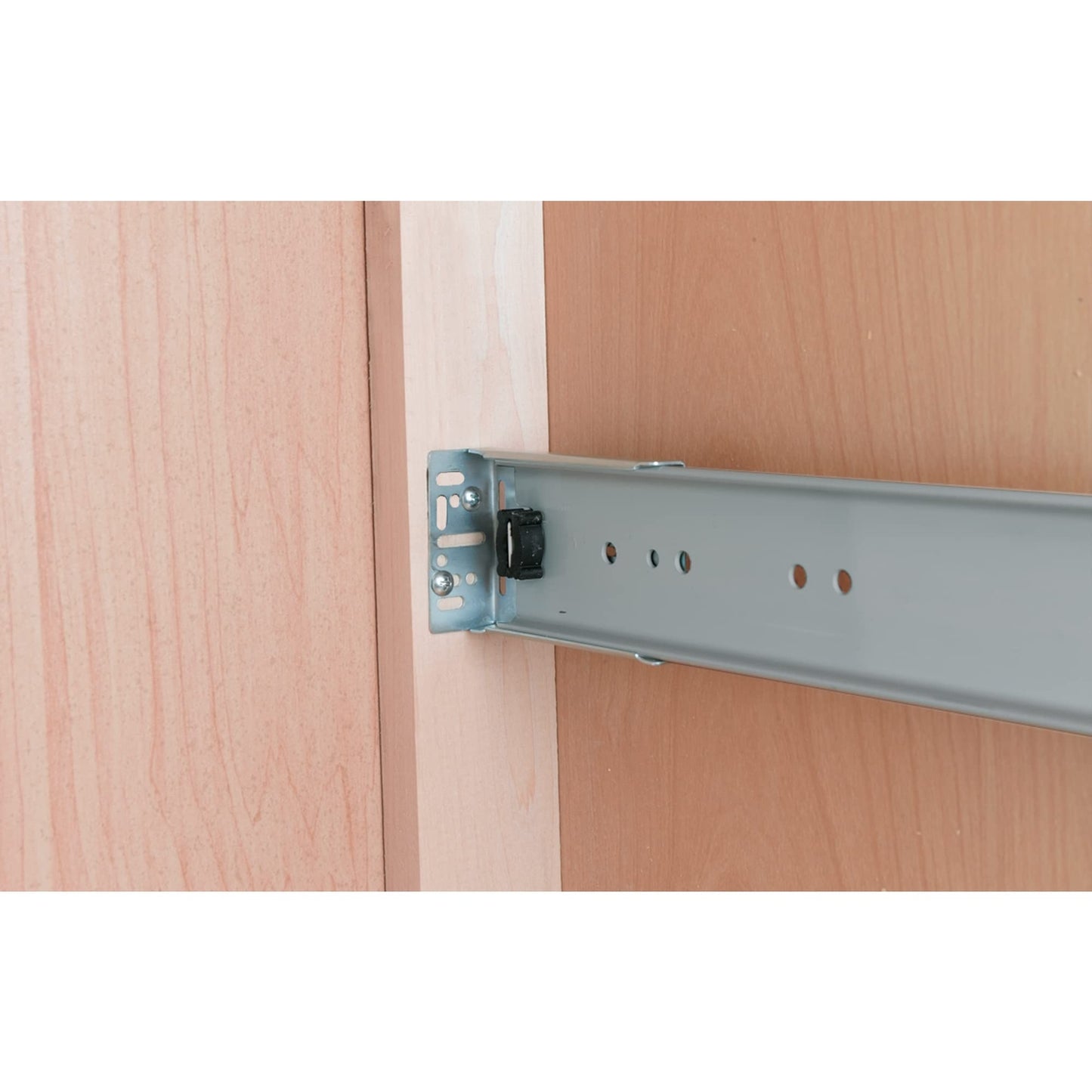 Rev-A-Shelf Single Pullout Trash Can 35 Qt , Silver, 4WCTM-1816DM-1