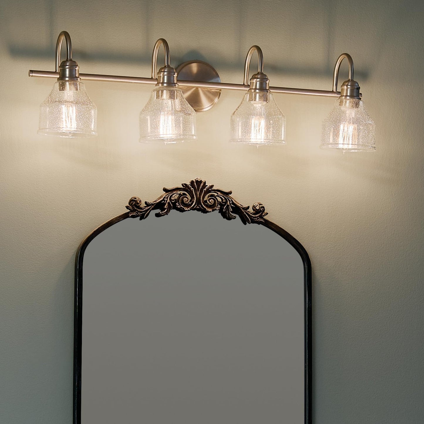Kichler Avery 33.25" Vanity Bath Light in Brushed Nickel, 45974NI