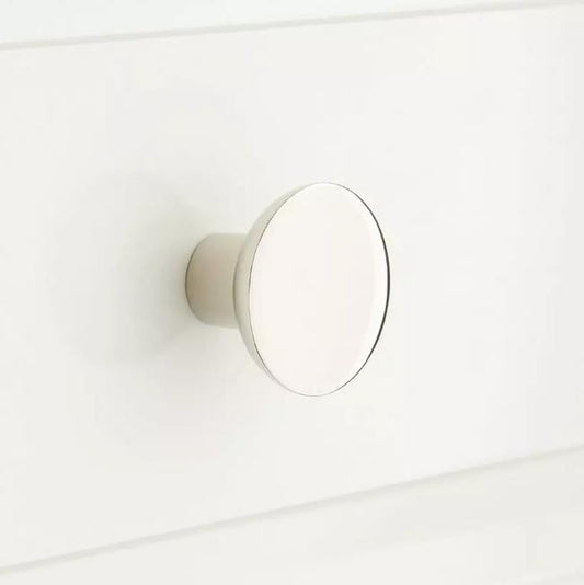 Signature Hardware EH1142 Gordes 1-1/4" Diameter Round Cabinet Knob-Polished Nkl