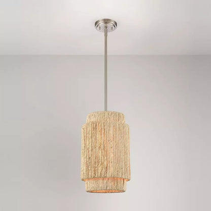 Signature Hardware - Caviana Pendant - Brushed Nickel - Single Light