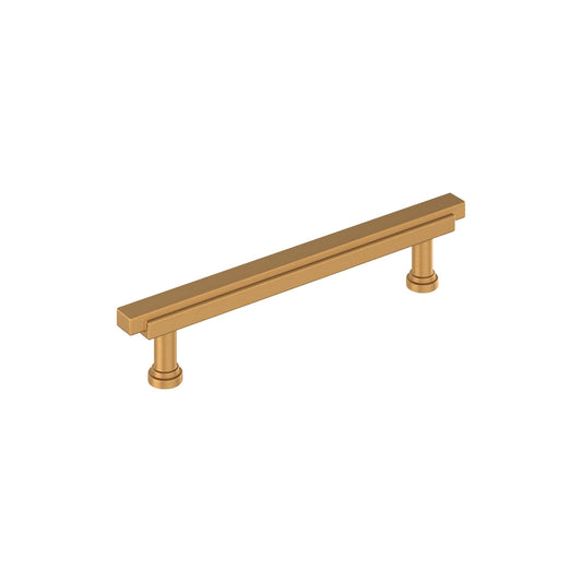 Amerock BP36992MBR Gilderoy 5-1/16" C2C Bar Cabinet Pull - Brushed Gold