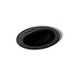 KOHLER K-2196-4-7 Pennington Self-Rimming Bathroom Sink, Black Black