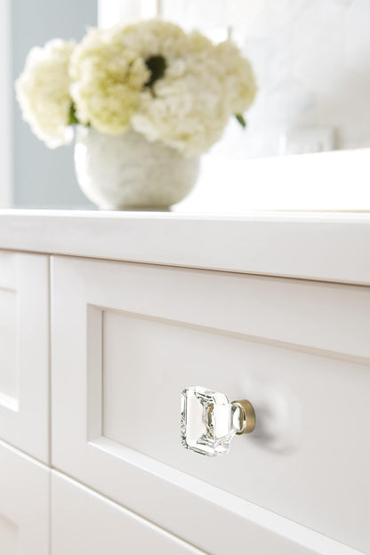 Amerock BP36653CCZ Glacio Cabinet Knob Clear/Champagne Bronze 1-3/8" Length