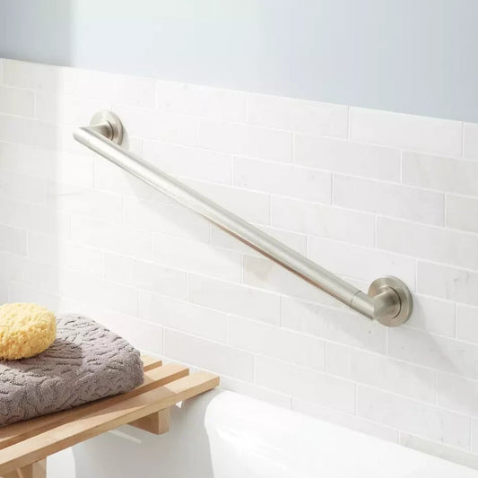 Signature Hardware - 36" Armand Grab bar - ADA Compliant - Brushed Nickel