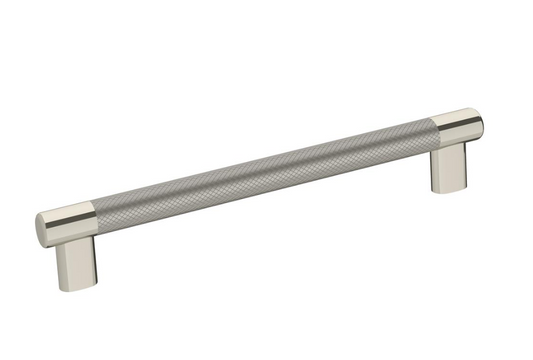Amerock - ESQUIRE Cabinet Pull - 8" center-to-center - Polished Nickel/SS