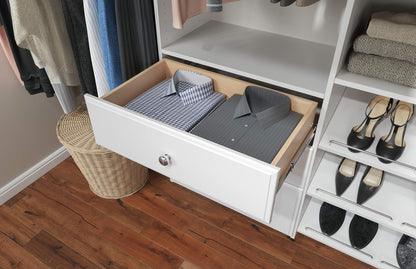 Easy Track RD08ON 8" Drawer Closet Storage, White