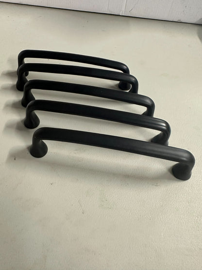 Signature Hardware - Orbin Brass 5" Black Cabinet pulls-several units available
