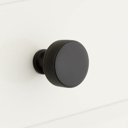 Signature Hardware EH5471.11/4.BLK Arles 1-1/4" Round Cabinet Knob-Black