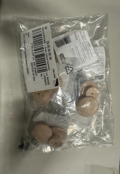 Amerock 1-1/2" Unfinished Birch Wood Knob - Pack of 14