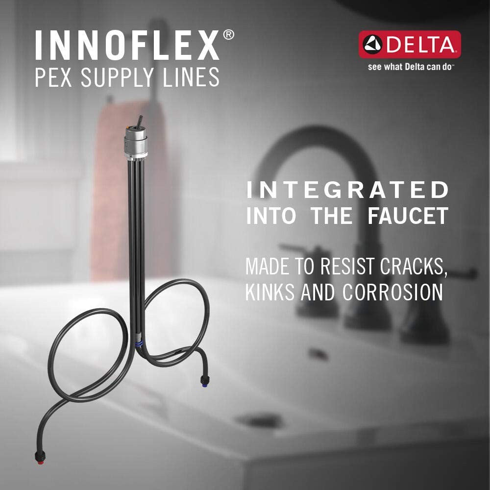 Delta Faucet 599-PN-PR-MPU-DST Pivotal Lumicoat Bathroom Faucet Polished Nickel