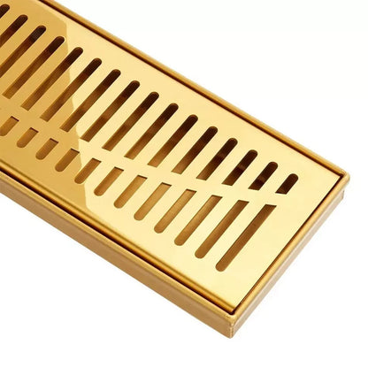 Signature Hardware-36" Rowland Linear Shower Drain - Polished Brass