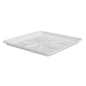 Jones Stephens J04300 28" x 30" Washing Machine Pan with Side Mount Drain White