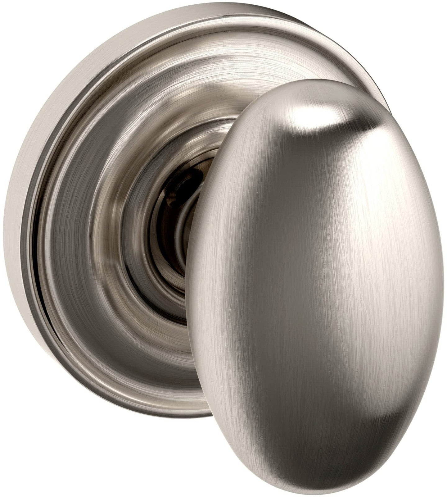 Baldwin 5025056IDM Non-Turning One-Sided Dummy Door Knob Round Rose Satin Nickel