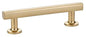 Emtek 86676US4 Emtek 86676 Freestone 5" C2C Bar Cabinet Pull Satin Brass
