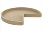 24 Inch Diameter Kidney Shape Corner Lazy Susan Shelf Only with No Hole