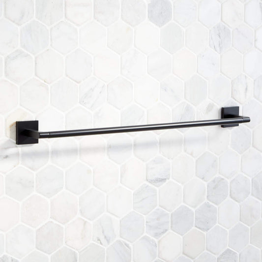 Signature Hardware 448346 Hibiscus 24" Towel Bar - Chrome