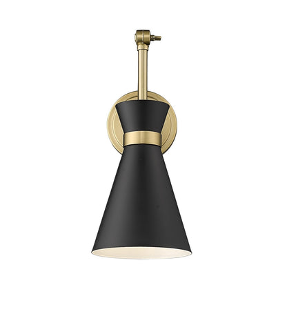 Z-Lite 351S-MGLD Soriano Wall Sconce, 1-Light 100 Watts, Modern Gold
