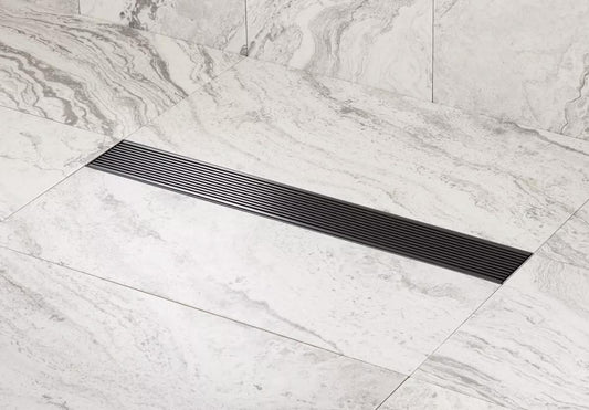 Signature Hardware 443292 Carmen 24" Linear Shower Drain-  Matte Black