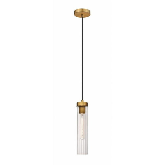 Z-Lite 740P-RB Beau Pendant, 1-Light 60 Watts, Rubbed Brass